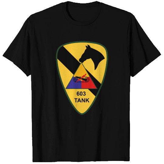 Army 603rd Medium Tank Co 1st Cav wo Txt T-shirt