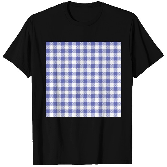 blue gingham checkbord T-shirt