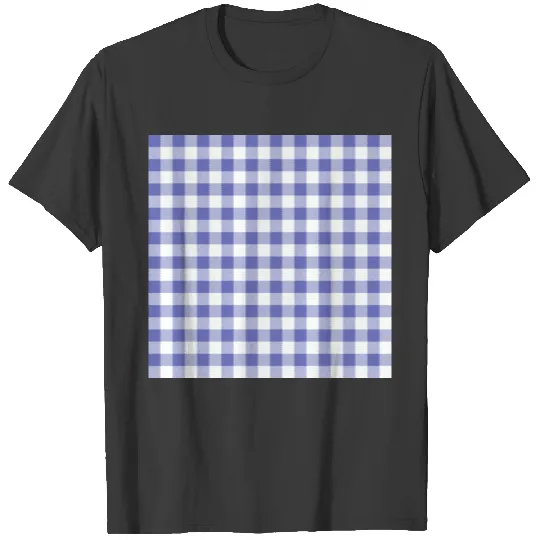 blue gingham checkbord T-shirt