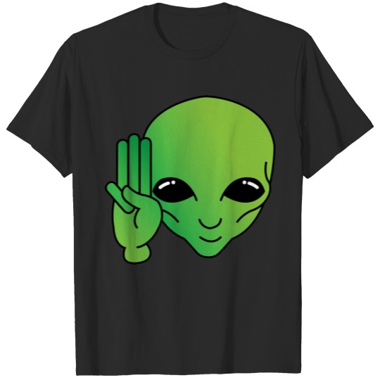 Discover Hi alien Green T-shirt
