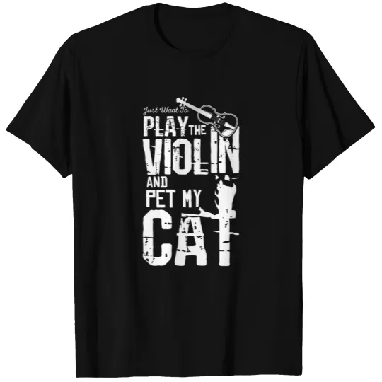 Violin And Cat T-shirt
