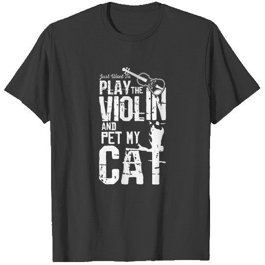Violin And Cat T-shirt