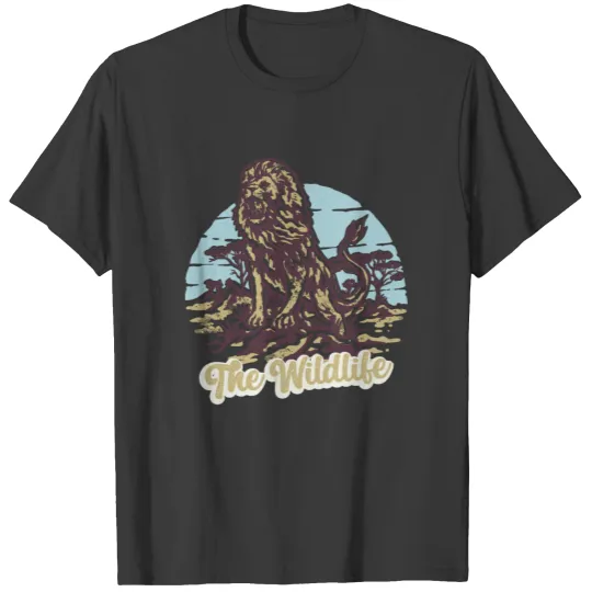 The wildlife of lion beast T-shirt