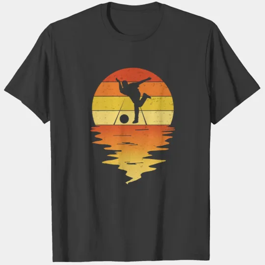 Bowling Vintage Bowling Retro Sunset T-shirt