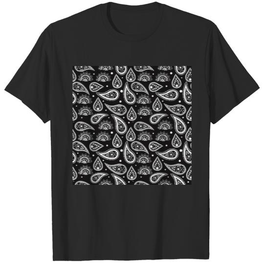 Mandala Pattern Black and White Halloween Fall Aut T-shirt