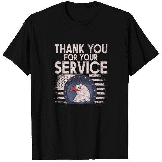 Thank You For Your Service Memorial Day Eagle T-shirt