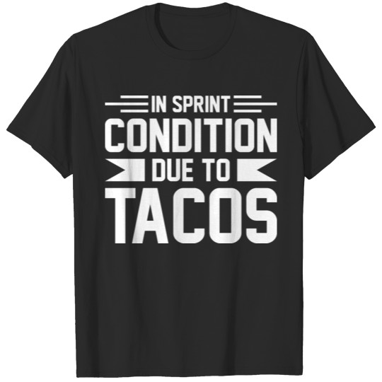 Discover Funny Sprinter Running Taco Lover's T-shirt