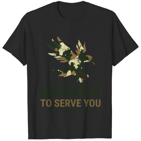 Discover Veterans Day Proud Honored To Serve Army Veteran T-shirt