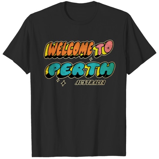 Discover Welcome to Perth Australia Design T-shirt