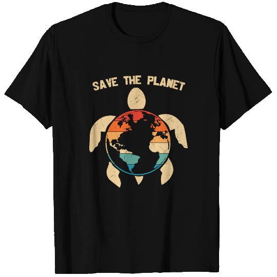 Save The Plane Earth Environment Turtle T-shirt