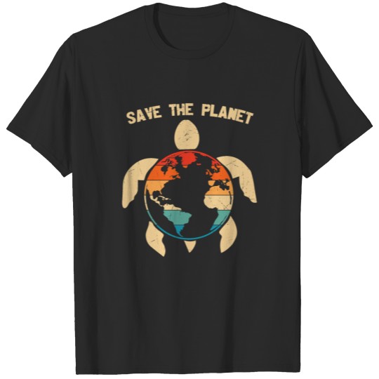 Save The Plane Earth Environment Turtle T-shirt