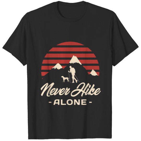 Discover Funny Hiking Hiking with dog T-shirt