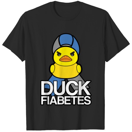 Discover Diabetes Duck Fiabetes Awareness Ribbon Diabetic T-shirt