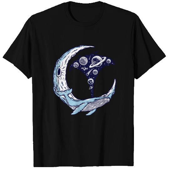 Whale and the universe T-shirt