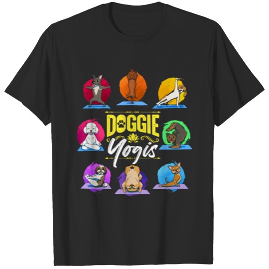Discover Funny Doggie Yogi Design for Yoga T-shirt