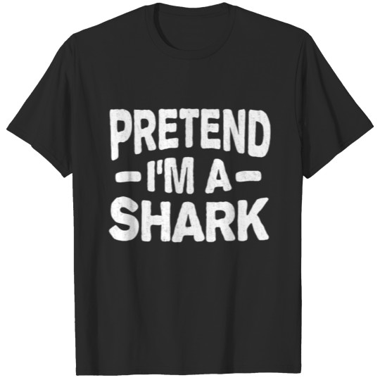 Discover Pretend I'm a Shark Funny Lazy Easy Halloween T-shirt
