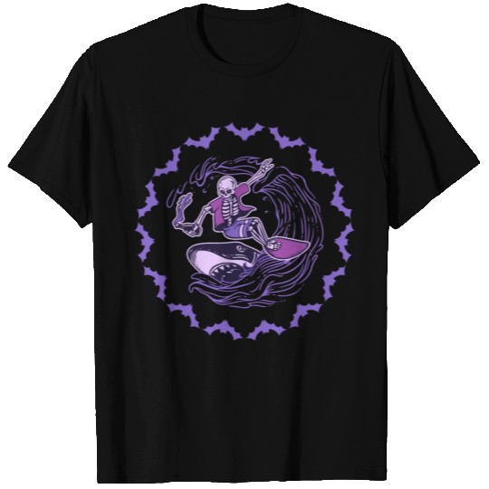 Surfing skeleton halloweenTshirt T-shirt
