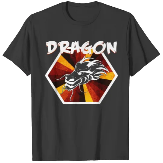 Dragon Vintage Retro Design Dragon Fantasy Idea T-shirt