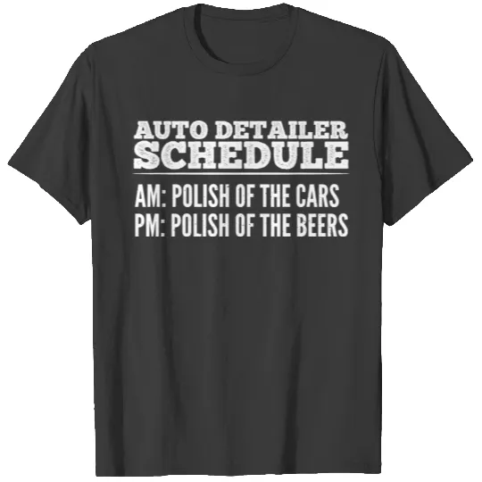Car Detailer Auto Detailing Vintage Men Beer T-shirt