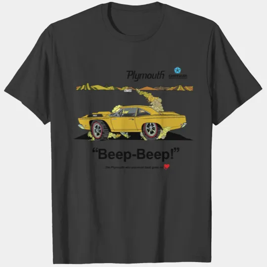1968 Plymouth Road Runner Salt Flats Bahama Yellow T-shirt