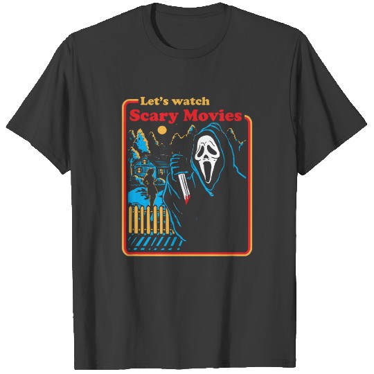 Let's Watch Scary Movies Scream Horror T-shirt