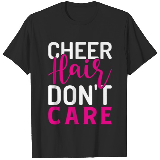 Discover Cheer Hair Dont Care Funny Cheerleader Cheering T-shirt