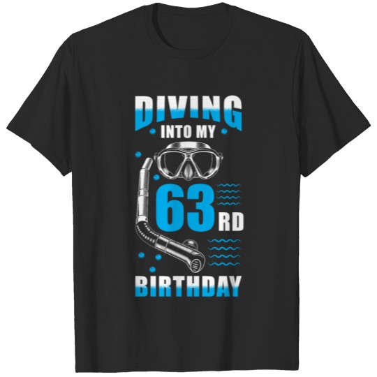 Discover Diver 63rd Birthday Gift T-shirt