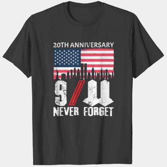 Never Forget 9/11 20th Anniversary T-shirt