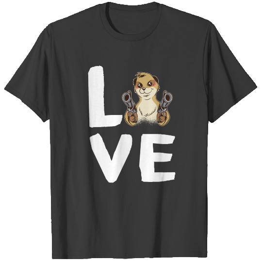 I LOVE MANGOOSES, Animal Joke, Squirrel, Weasel, T-shirt