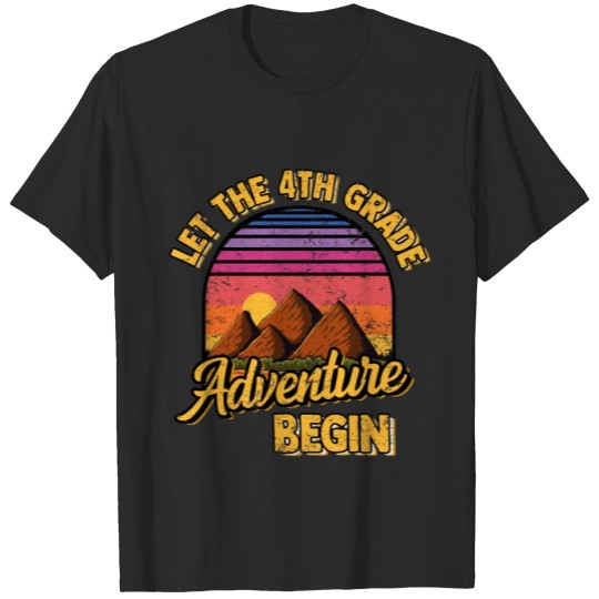 Discover Vintage Let the 4th Grade Adventure Begin T-shirt