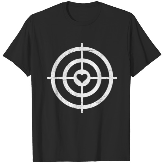 Discover Couple Bow and Arrow target Heart Valentines Day T-shirt