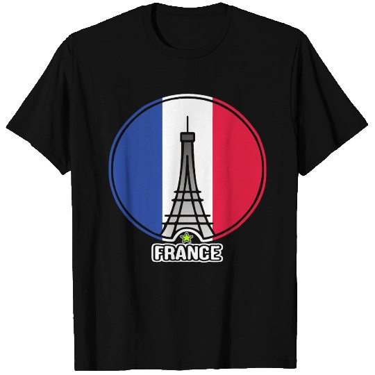 France / Paris / Flag T-shirt