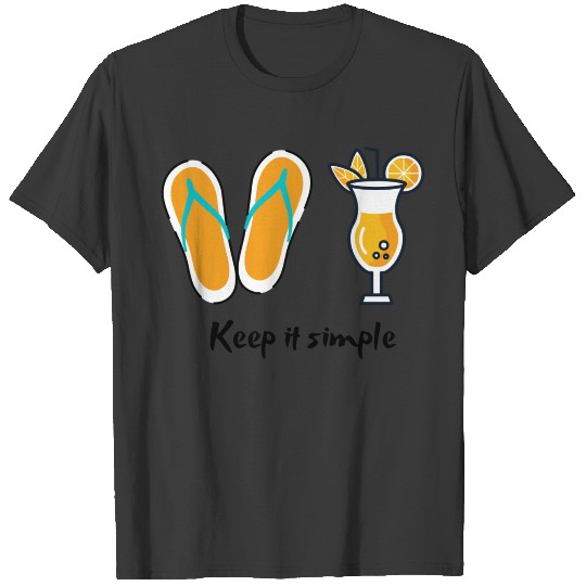 Keep it simple - Black Print T-shirt