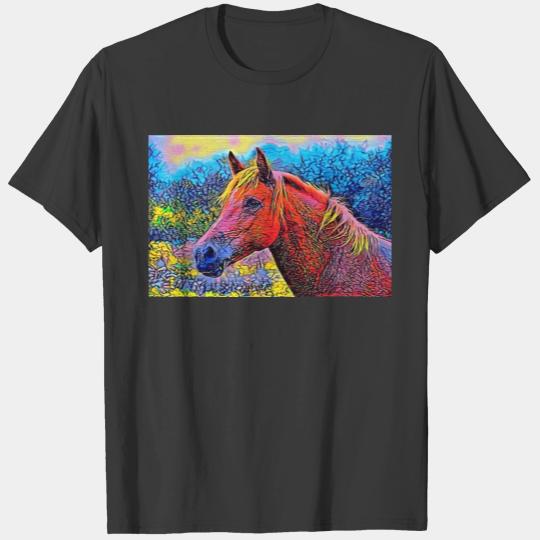 A horse in nice colors T-shirt