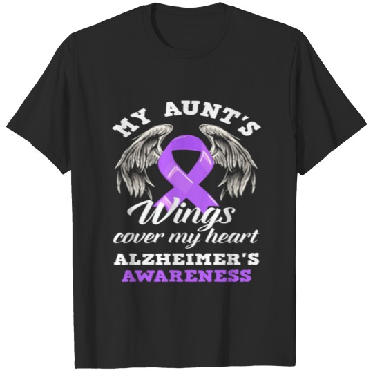 Discover My Aunt's Wings Heart Alzheimer's Awareness T-shirt