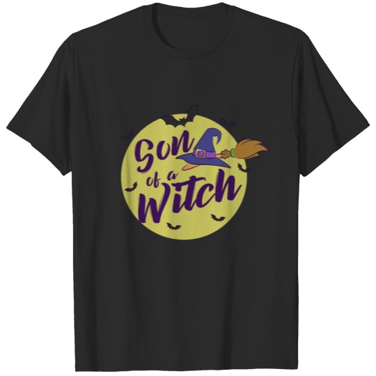 Son Of A Witch Halloween Funny Kids Boys T-shirt