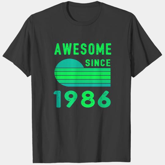 1986 Birthday Retro Vintage Gift giftidea T-shirt