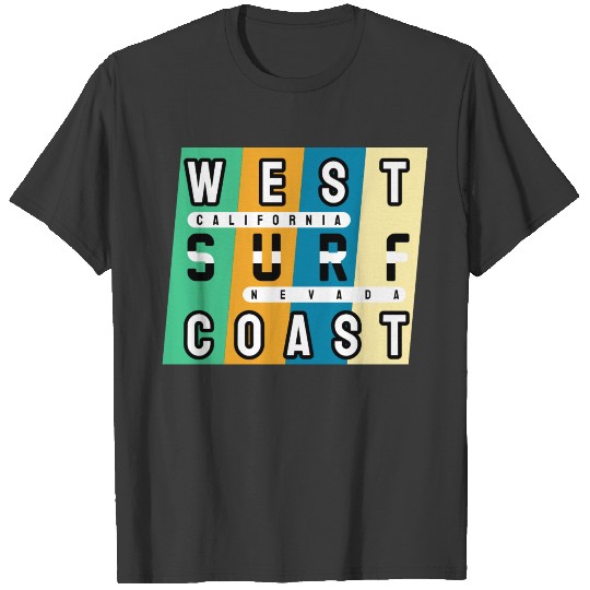 Surf California West Coast Nevada Surfing T-shirt