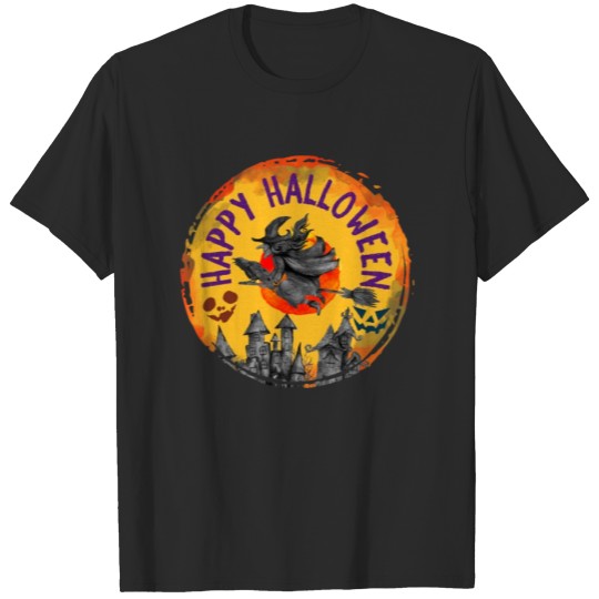 Discover Halloween Design Happy Halloween Witch T-shirt