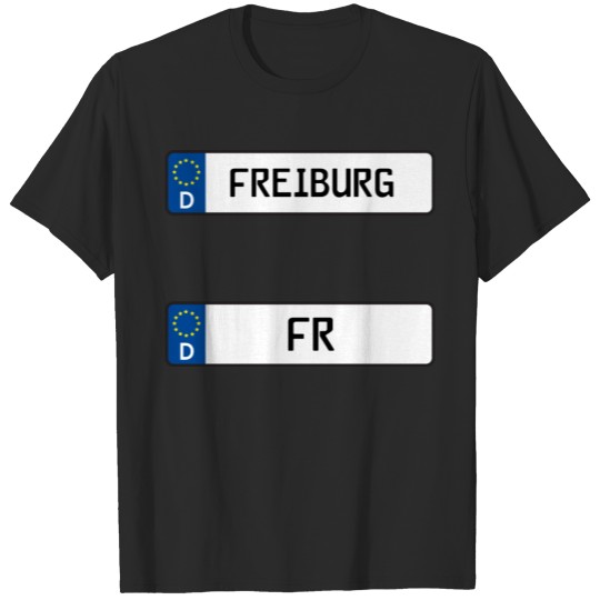 Discover Freiburg kennzeichen Stickers - Kfz Kennzeichen T-shirt