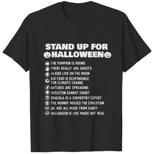 Discover Stand Up for Halloween Nerd Geek Teacher Scientist T-shirt
