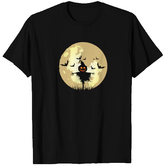 Halloween Horror Scary Pumpkin Scarecrow T-shirt