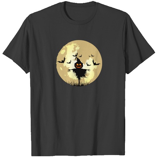 Halloween Horror Scary Pumpkin Scarecrow T-shirt