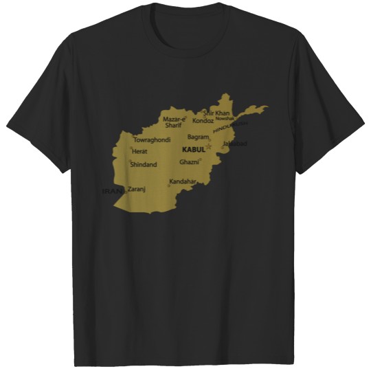 Discover Afghan Afghanistan Map T-shirt