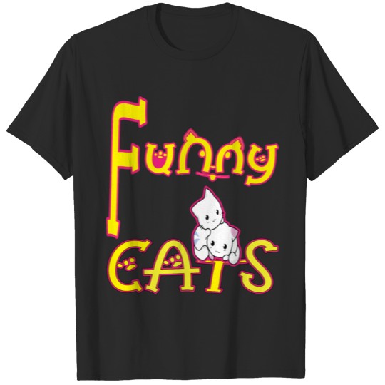 Discover funny cats T-shirt