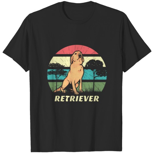 Discover Vintage Retriever Design T-shirt