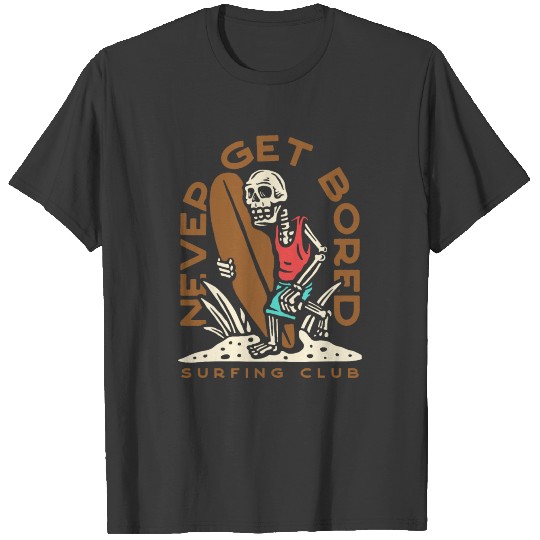 Surfing skeleton T-shirt