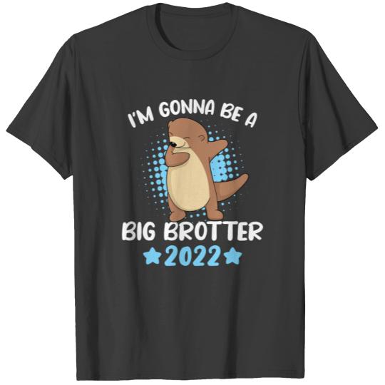 Older Brother 2022 Otter Sibling Family T-shirt