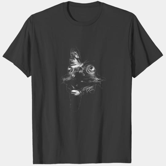 Butterfly on a Frog Head (DDP, White on Dark) T-shirt