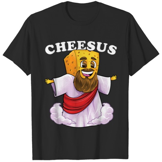 Cheesus Jesus Christ Funny Cheese Christian Pun Ch T-shirt